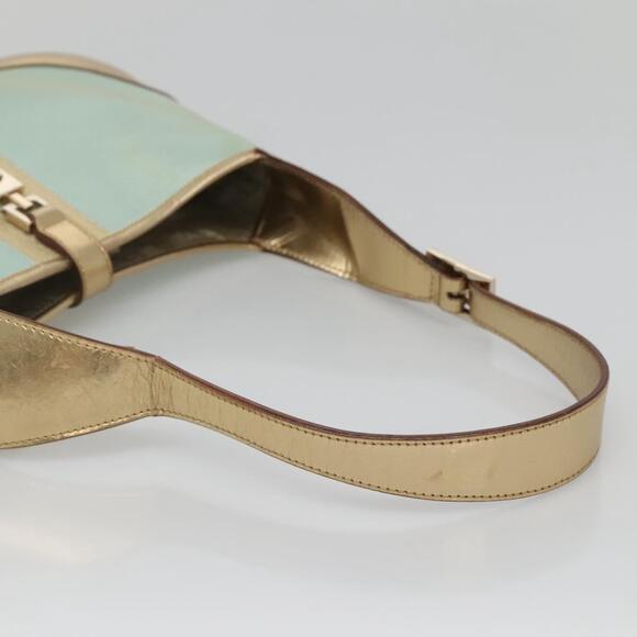 GUCCI Jackie Shoulder Bag Canvas Green Gold 001 001 - Picture 7 of 16